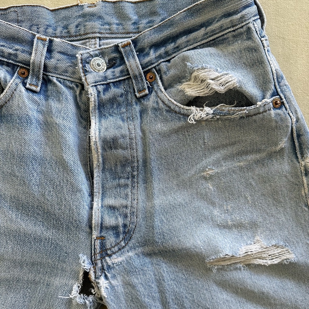 Distressed Levi’s Jeans